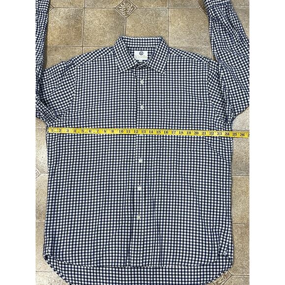 Viyella Wool Cotton Blend Long Sleeve Button Down Shirt Mens 17” (43cm) - Picture 5 of 10